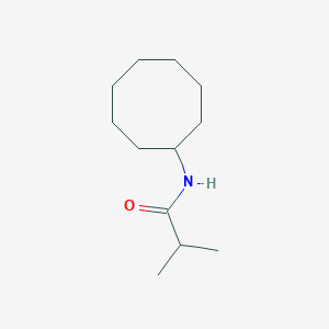 molecular formula C12H23NO B3882010 N-cyclooctyl-2-methylpropanamide 