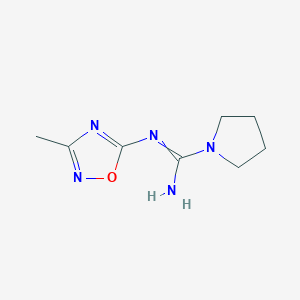 N'-(3-methyl-1,2,4-oxadiazol-5-yl)pyrrolidine-1-carboximidamide