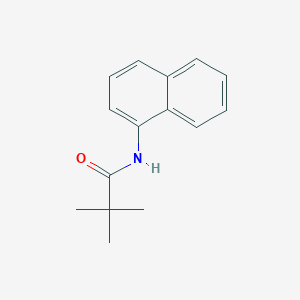 molecular formula C15H17NO B3882151 Propanamide, N-(1-naphthyl)-2,2-dimethyl- 
