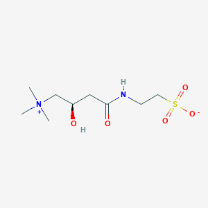 B038822 2-[[(3R)-3-hydroxy-4-(trimethylazaniumyl)butanoyl]amino]ethanesulfonate CAS No. 115586-21-5