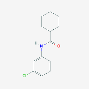 molecular formula C13H16ClNO B3882213 N-(3-chlorophenyl)cyclohexanecarboxamide 