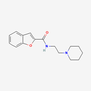 molecular formula C16H20N2O2 B3882260 N-[2-(1-piperidinyl)ethyl]-1-benzofuran-2-carboxamide 