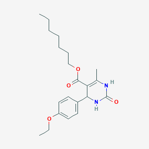 molecular formula C21H30N2O4 B388262 Heptyl 4-(4-ethoxyphenyl)-6-methyl-2-oxo-1,2,3,4-tetrahydropyrimidine-5-carboxylate 