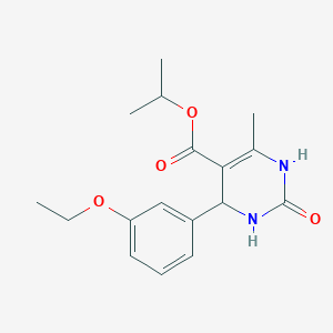 molecular formula C17H22N2O4 B388263 Propan-2-yl 4-(3-ethoxyphenyl)-6-methyl-2-oxo-1,2,3,4-tetrahydropyrimidine-5-carboxylate 