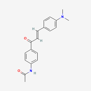 molecular formula C19H20N2O2 B3882739 N-[4-[3-[4-(DIMETHYLAMINO)PHENYL]-2-PROPENOYL]PHENYL]ACETAMIDE CAS No. 5336-80-1