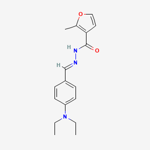 molecular formula C17H21N3O2 B3882792 N'-[(E)-[4-(Diethylamino)phenyl]methylidene]-2-methylfuran-3-carbohydrazide 