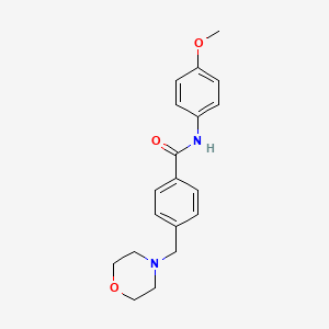 molecular formula C19H22N2O3 B3882912 N-(4-methoxyphenyl)-4-(4-morpholinylmethyl)benzamide 