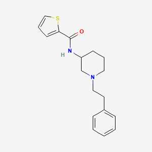 molecular formula C18H22N2OS B3883150 N-[1-(2-phenylethyl)-3-piperidinyl]-2-thiophenecarboxamide 