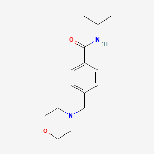 molecular formula C15H22N2O2 B3883163 N-isopropyl-4-(4-morpholinylmethyl)benzamide 