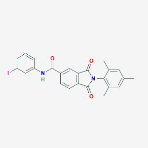 molecular formula C24H19IN2O3 B388322 N-(3-iodophenyl)-2-mesityl-1,3-dioxo-5-isoindolinecarboxamide 