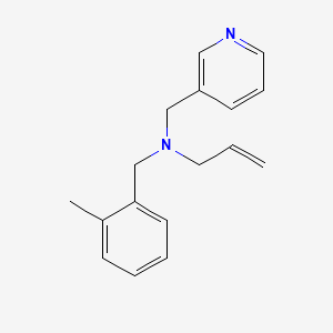 molecular formula C17H20N2 B3883279 N-(2-methylbenzyl)-N-(pyridin-3-ylmethyl)prop-2-en-1-amine 
