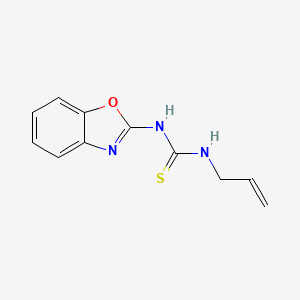 molecular formula C11H11N3OS B3883444 N-allyl-N'-1,3-benzoxazol-2-ylthiourea 