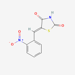 molecular formula C10H6N2O4S B3883770 5-(2-nitrobenzylidene)-1,3-thiazolidine-2,4-dione 