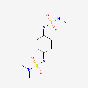 molecular formula C10H16N4O4S2 B3883829 N',N'''-cyclohexa-2,5-diene-1,4-diylidenebis(N,N-dimethylsulfuric diamide) CAS No. 7467-40-5