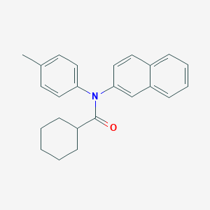 molecular formula C24H25NO B388414 N-(4-methylphenyl)-N-(naphthalen-2-yl)cyclohexanecarboxamide 