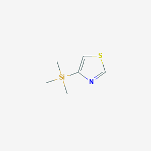 molecular formula C6H11NSSi B038844 Trimethyl(1,3-thiazol-4-yl)silane CAS No. 112969-78-5