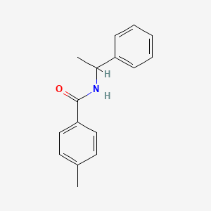 molecular formula C16H17NO B3884482 4-methyl-N-(1-phenylethyl)benzamide CAS No. 17537-45-0