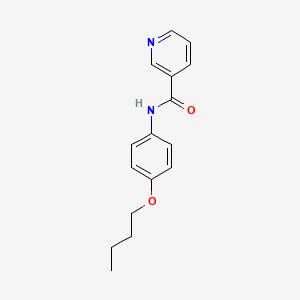 molecular formula C16H18N2O2 B3884551 N-(4-butoxyphenyl)pyridine-3-carboxamide 