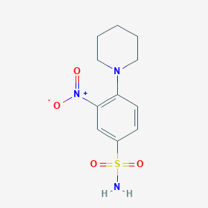 molecular formula C11H15N3O4S B3884595 Benzenesulfonamide, 3-nitro-4-(1-piperidinyl)- CAS No. 41817-96-3
