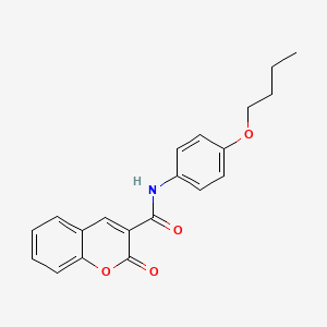 molecular formula C20H19NO4 B3884734 N-(4-butoxyphenyl)-2-oxo-2H-chromene-3-carboxamide 