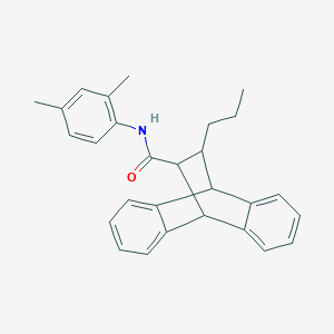 molecular formula C28H29NO B388497 N-(2,4-dimethylphenyl)-12-propyl-9,10-dihydro-9,10-ethanoanthracene-11-carboxamide 