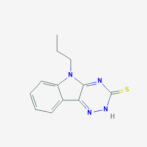molecular formula C12H12N4S B388513 5-Propyl-5H-[1,2,4]triazino[5,6-b]indole-3-thiol CAS No. 36047-56-0