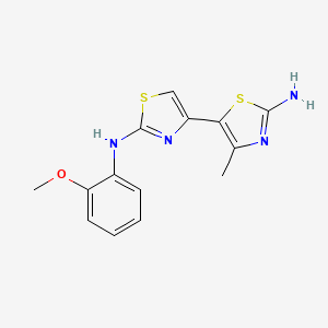 molecular formula C14H14N4OS2 B3885164 N~2~-(2-methoxyphenyl)-4'-methyl-4,5'-bi-1,3-thiazole-2,2'-diamine 