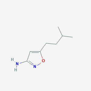 molecular formula C8H14N2O B038856 5-Isopentylisoxazol-3-amine CAS No. 119422-04-7