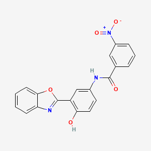 molecular formula C20H13N3O5 B3885645 N-[3-(1,3-benzoxazol-2-yl)-4-hydroxyphenyl]-3-nitrobenzamide 