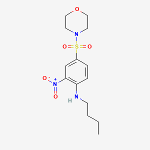 molecular formula C14H21N3O5S B3885919 N-butyl-4-(4-morpholinylsulfonyl)-2-nitroaniline 
