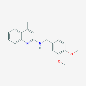 molecular formula C19H20N2O2 B3886011 N-(3,4-dimethoxybenzyl)-4-methyl-2-quinolinamine CAS No. 420844-73-1