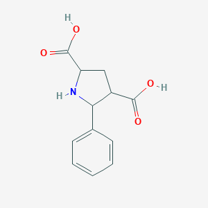 molecular formula C12H13NO4 B038861 5-Phenyl-2,4-pyrrolidinedicarboxylic acid CAS No. 117835-08-2