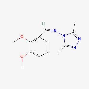 molecular formula C13H16N4O2 B3886302 N-(2,3-dimethoxybenzylidene)-3,5-dimethyl-4H-1,2,4-triazol-4-amine 