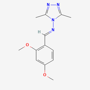 molecular formula C13H16N4O2 B3886310 N-[(E)-(2,4-dimethoxyphenyl)methylidene]-3,5-dimethyl-4H-1,2,4-triazol-4-amine CAS No. 5783-97-1