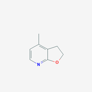 molecular formula C8H9NO B038866 4-Methyl-2,3-dihydrofuro[2,3-b]pyridine CAS No. 121743-61-1