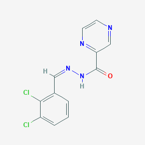 molecular formula C12H8Cl2N4O B3886640 N'-[(Z)-(2,3-dichlorophenyl)methylidene]pyrazine-2-carbohydrazide 