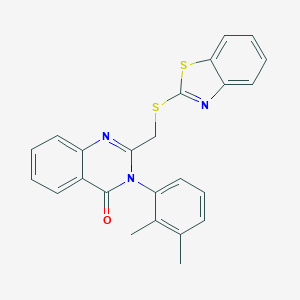 B388675 2-[(1,3-benzothiazol-2-ylsulfanyl)methyl]-3-(2,3-dimethylphenyl)-4(3H)-quinazolinone CAS No. 296792-24-0