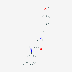 molecular formula C19H24N2O2 B3888140 N-(2,3-dimethylphenyl)-2-{[2-(4-methoxyphenyl)ethyl]amino}acetamide 