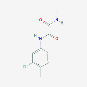 molecular formula C10H11ClN2O2 B388820 N-(3-chloro-4-methylphenyl)-N'-methylethanediamide 