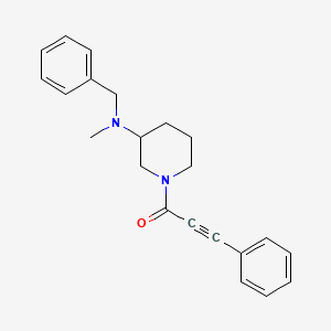 molecular formula C22H24N2O B3888329 N-benzyl-N-methyl-1-(3-phenyl-2-propynoyl)-3-piperidinamine 