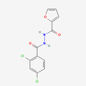 molecular formula C12H8Cl2N2O3 B3888434 N'-(2,4-dichlorobenzoyl)-2-furohydrazide 