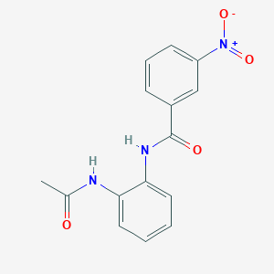 molecular formula C15H13N3O4 B3888684 N-[2-(acetylamino)phenyl]-3-nitrobenzamide 