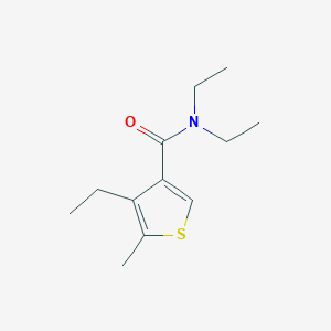 molecular formula C12H19NOS B3888716 N,N,4-triethyl-5-methyl-3-thiophenecarboxamide 