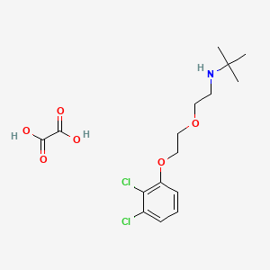 molecular formula C16H23Cl2NO6 B3888982 N-{2-[2-(2,3-dichlorophenoxy)ethoxy]ethyl}-2-methyl-2-propanamine oxalate 