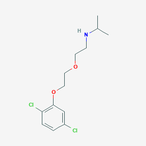 molecular formula C13H19Cl2NO2 B3889000 N-[2-[2-(2,5-dichlorophenoxy)ethoxy]ethyl]propan-2-amine 