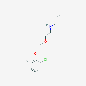 molecular formula C16H26ClNO2 B3889019 N-[2-[2-(2-chloro-4,6-dimethylphenoxy)ethoxy]ethyl]butan-1-amine 