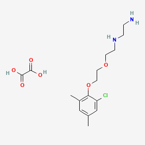 molecular formula C16H25ClN2O6 B3889031 N-{2-[2-(2-chloro-4,6-dimethylphenoxy)ethoxy]ethyl}-1,2-ethanediamine oxalate 