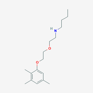 molecular formula C17H29NO2 B3889065 N-[2-[2-(2,3,5-trimethylphenoxy)ethoxy]ethyl]butan-1-amine 