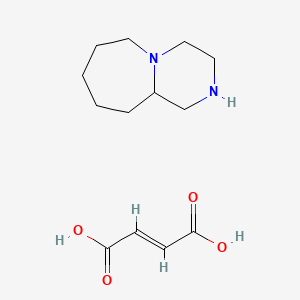 molecular formula C13H22N2O4 B3889103 decahydropyrazino[1,2-a]azepine 2-butenedioate 