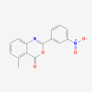 molecular formula C15H10N2O4 B388981 5-methyl-2-(3-nitrophenyl)-4H-3,1-benzoxazin-4-one CAS No. 6045-87-0